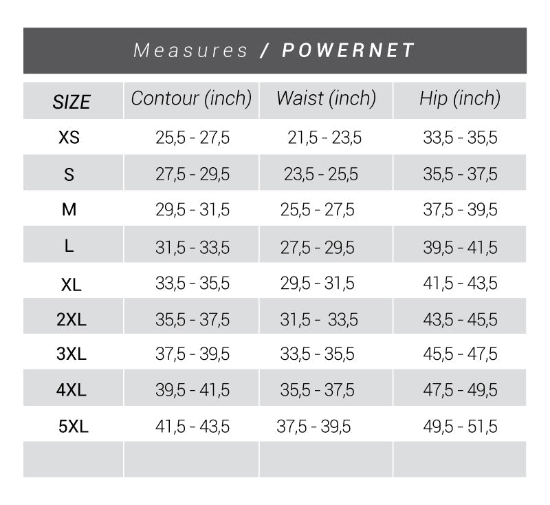 Ann chery waist trainer size chart sale